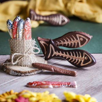 Poisson guimauve vanille lait ou noir framboise chocolats de pâques