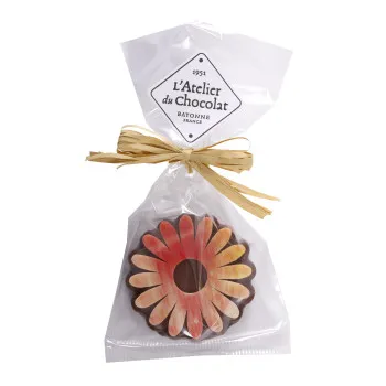Fleur praliné feuilleté chocolat lait livraison rapide chocolats de Pâques atelier du chocolat cadeau chocolat famille