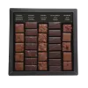 Composition douceurs en rose chocolats Octobre Rose achat solidaire  bouchée ruban rose boite de chocolat noir lait