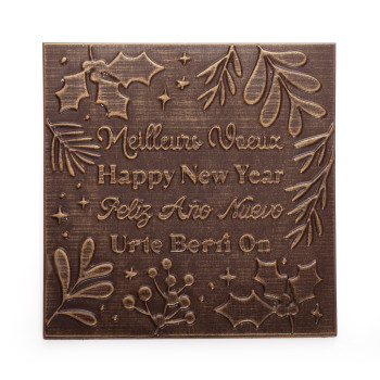 Carré de chocolat meilleurs vœux livraison express chocolats Noël coffret gourmand fin d'année cadeau idéal bonne année