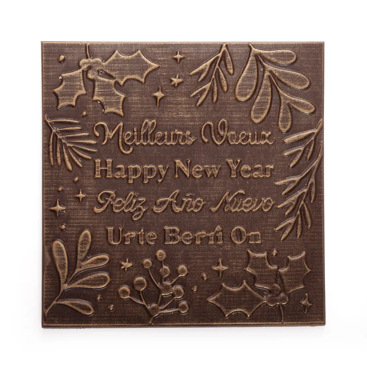 Carré de chocolat meilleurs vœux livraison express chocolats Noël coffret gourmand fin d'année cadeau idéal bonne année