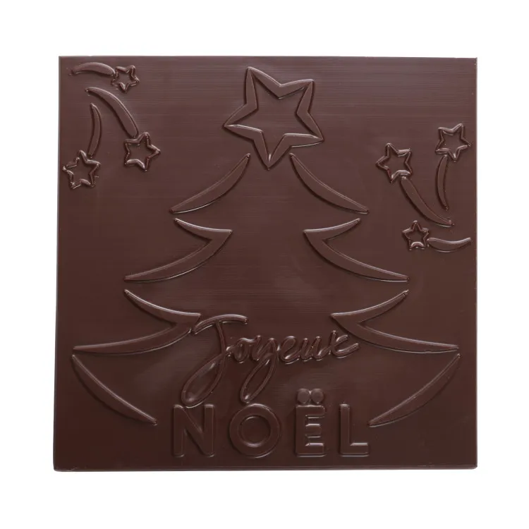 Carré de chocolat Joyeux Noël livraison rapide chocolats de noel coffret gourmand cadeau de fin d'année