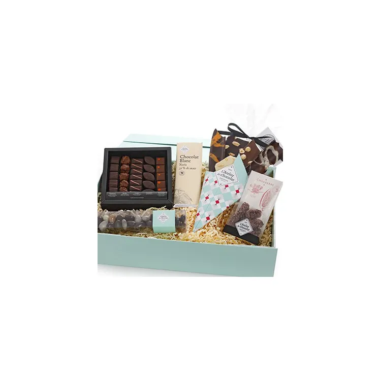 Coffret garni découverte spécialités de L’Atelier du Chocolat Bouquet de Chocolat