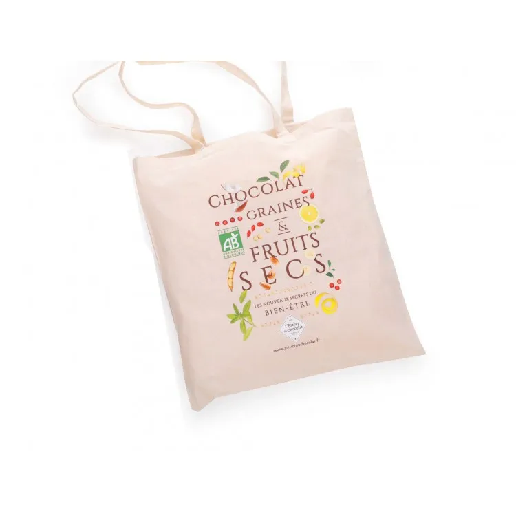 Assortiment de tablettes de chocolat bio + tote bag