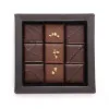 Coffret 9 bonbons ganaches pralinés chocolats amour livraison chocolat vasque sous 24h atelier du chocolat