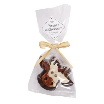 Vache praliné rocher noir chocolat de Pâques