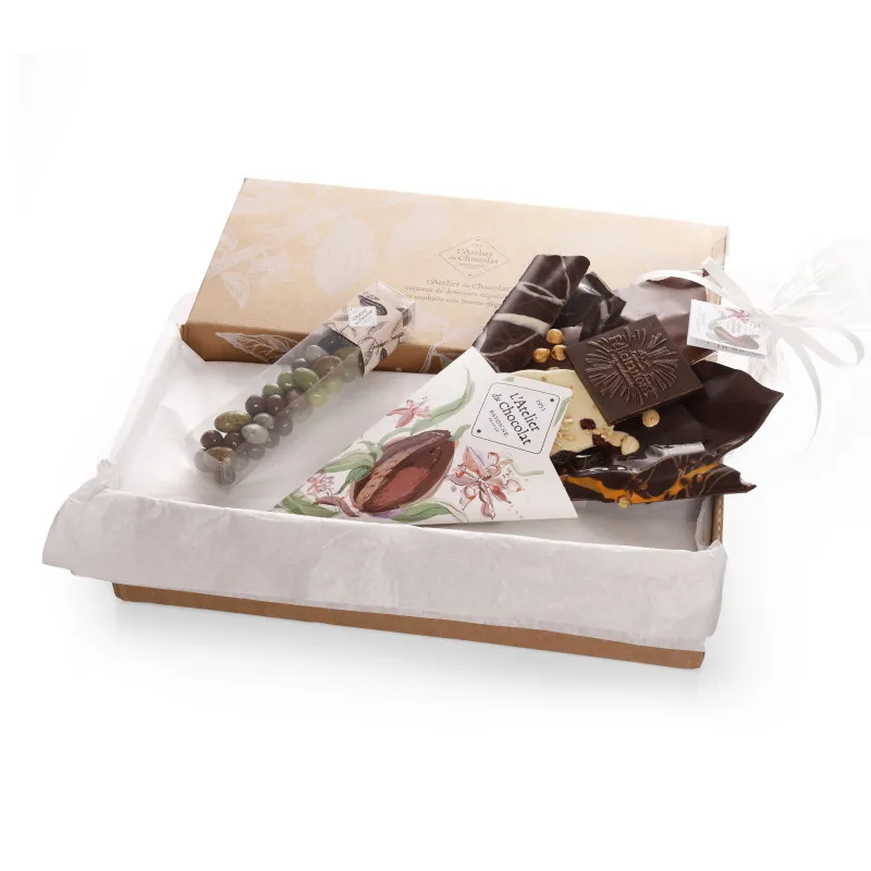 Bouquet de chocolat Félicitations et sa réglette de galets des gaves