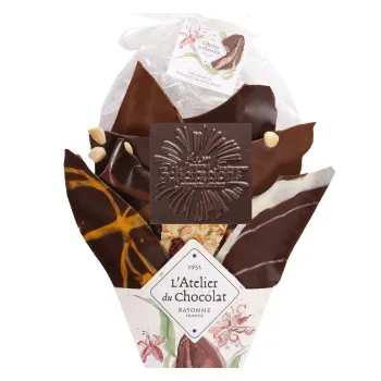 Bouquet de chocolat Félicitations et sa réglette de galets des gaves