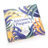 Boîte de chocolats extra noir et son carré Joyeuses Pâques noir livraison chocolat artisanal de pâques en 24h