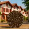 Croix basque chocolat noir - Lauburu