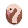 Boîte garnie Flamant rose Œuf de Pâques au chocolat au lait