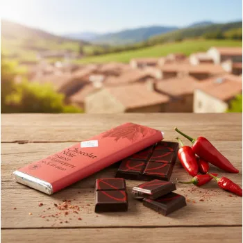 Tablette chocolat noir Piment d'Espelette