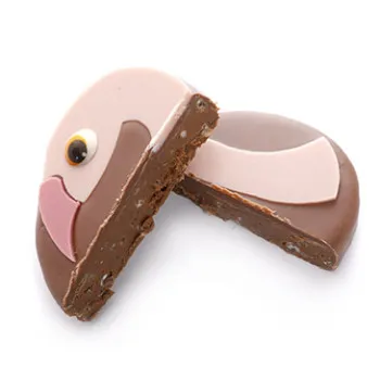 Coffret Flamant rose Œuf de Pâques au chocolat au lait chocolat artisanal