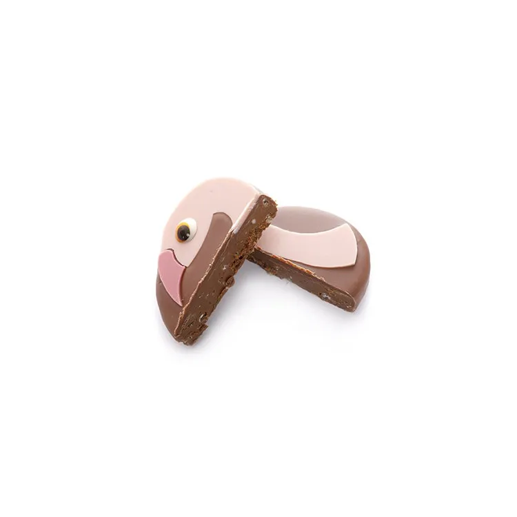 Coffret Flamant rose Œuf de Pâques au chocolat au lait chocolat artisanal
