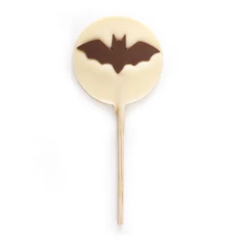 sucette chauve souris au chocolat blanc chocolats halloween