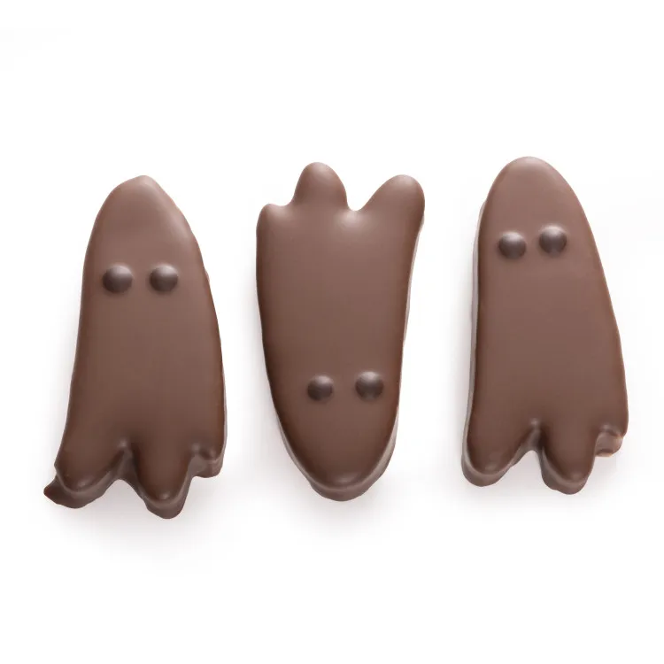 Fantômes guimauve fraise chocolat lait halloween