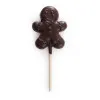 Sucette praliné chocolat noir bonhomme de pain d'épices