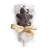 Sucette praliné chocolat noir bonhomme de pain d'épices