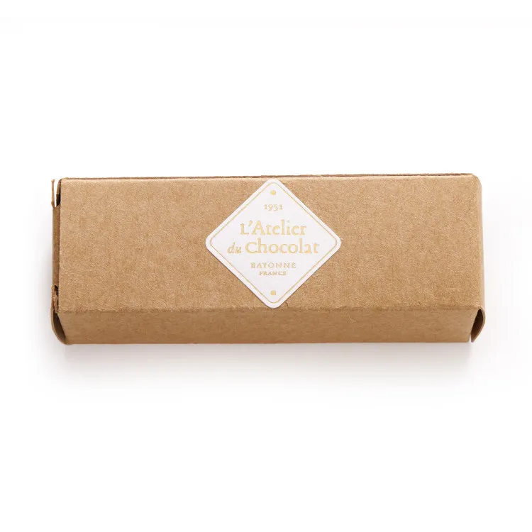 Biscuit tri-couches guimauve vanille framboise chocolat noir chocolats de Noël emballage