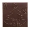 Boîte de chocolats Ilbarritz extra noir et son carré Joyeux Noël noir livraison cadeau chocolat artisanal de pâques