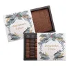 BOÎTE DE CHOCOLATS NOIR LAIT ET SON CARRÉ MEILLEURS VOEUX LAIT LIVRAISON CHOCOLATS COFFRET CADEAU MEILLEURS VOEUX