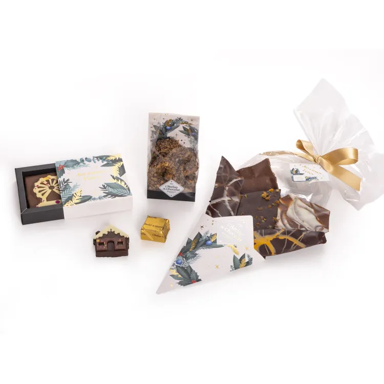 Les trésors du marché de Noël · Coffret de chocolats de Noël