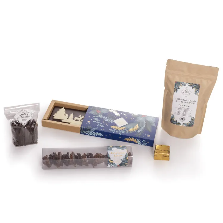 Délices du coin du feu · Livraison de chocolats de Noël