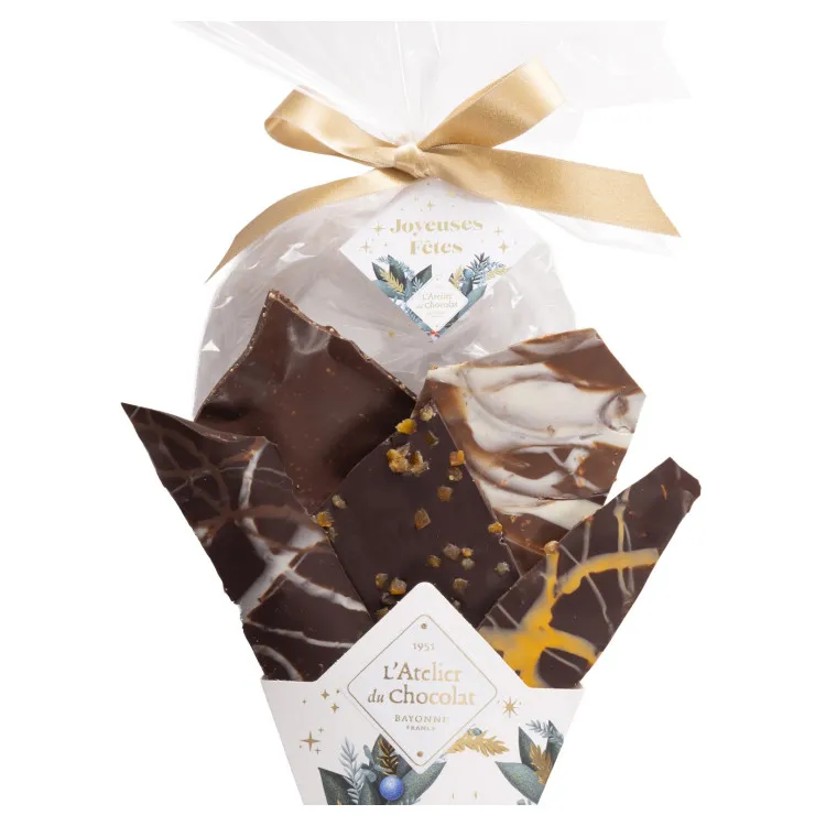 Coffret cadeau chocolat de Noël traditions gourmandes livraison rapide chocolats de noel meilleur chocolat artisanal
