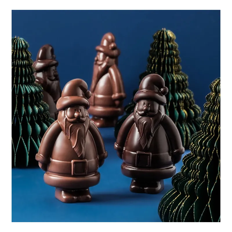 Moulage Père Noël en chocolat livraison chocolats de Noël cadeau gourmand de fin d'année
