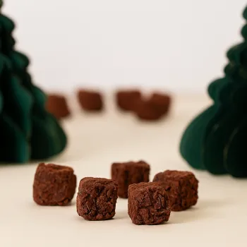 Truffes Huallaga au chocolat noir chocolats de noël