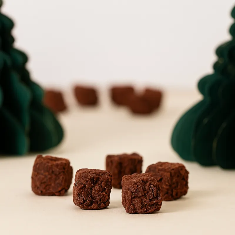Truffes Huallaga au chocolat noir chocolats de noël