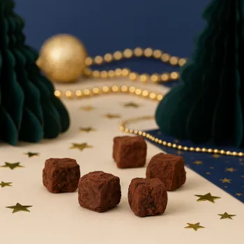 Truffes Huallaga au chocolat noir chocolats de noël