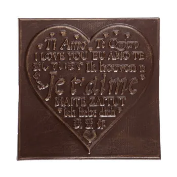 Boîte de chocolats Ilbarritz extra noir Je t'aime noir