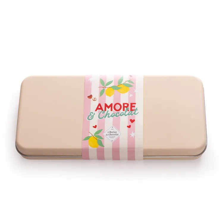 Plumier Amore bouchées praliné chocolat Saint-Valentin