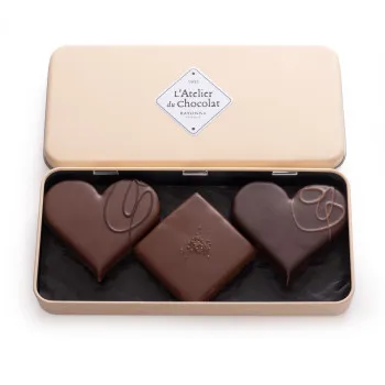 Plumier Amore bouchées praliné chocolat Saint-Valentin