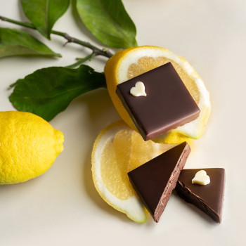 Bouchée ganache limoncello chocolat noir