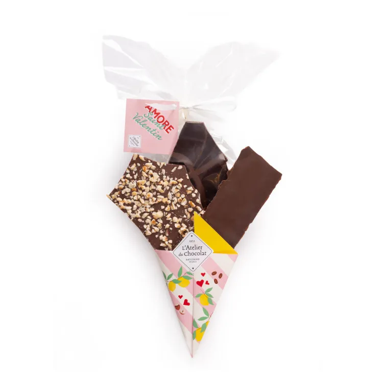 Bouquet de chocolat saint valentin et sa bouchée limoncello
