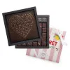 Boîte de chocolats Ilbarritz extra noir Je t’aime noir livraison cadeau chocolat artisanal Saint-Valentin en 24h