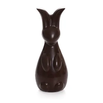 Lapin en chocolat de Pâques et ses petits oeufs enveloppés