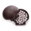 Coquille saint-jacques en chocolat et perles cacao lait caramel livraison rapide cadeau chocolat artisanal