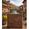 PLAQUE CHOCOLAT NOIR SAINT JEAN PIED DE PORT CADEAU SOUVENIR PAYS BASQUE CHOCOLAT Donibane Garazi ATELIER DU CHOCOLAT