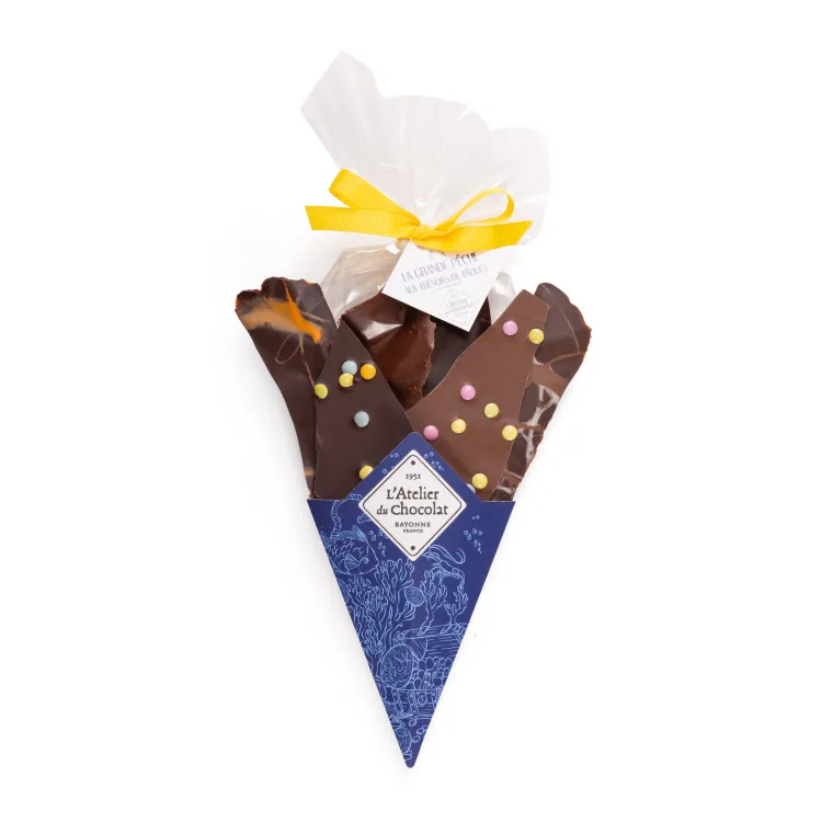 Bouquet de Chocolat et son mini carré Joyeuses Pâques
