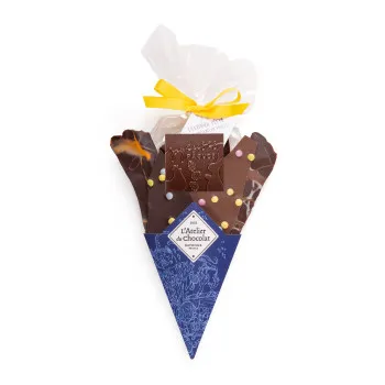 Bouquet de Chocolat et son mini carré Joyeuses Pâques