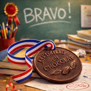 MÉDAILLE EN CHOCOLAT dire bravo merci félicitations avec du chocolat livraison cadeau original atelier du chocolat