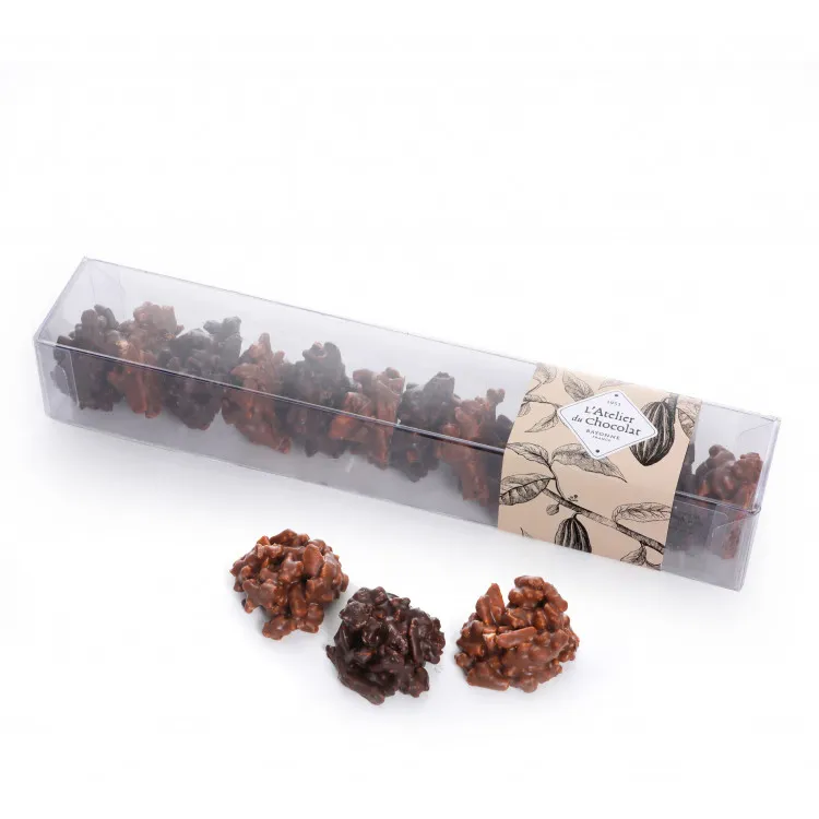 Amarocks noir lait amandes caramélisées enrobées de chocolat livraison cadeau gourmand bonne Fête Maman