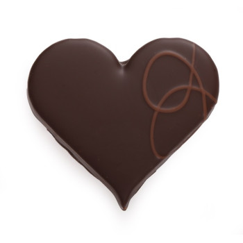 BOUCHÉE COEUR PRALINÉ CHOCOLAT NOIR OU LAIT CADEAU ORIGINAL COEUR EN CHOCOLAT CHOCOLATS  DIRE JE T'AIME