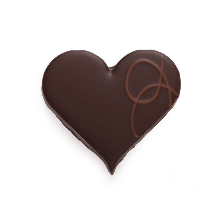 BOUCHÉE COEUR PRALINÉ CHOCOLAT NOIR OU LAIT CADEAU ORIGINAL COEUR EN CHOCOLAT CHOCOLATS  DIRE JE T'AIME