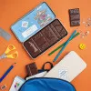 Plumier écolier chocolat au lait à personnaliser