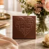 Carré cœur chocolat noir ou lait  Je t'aime