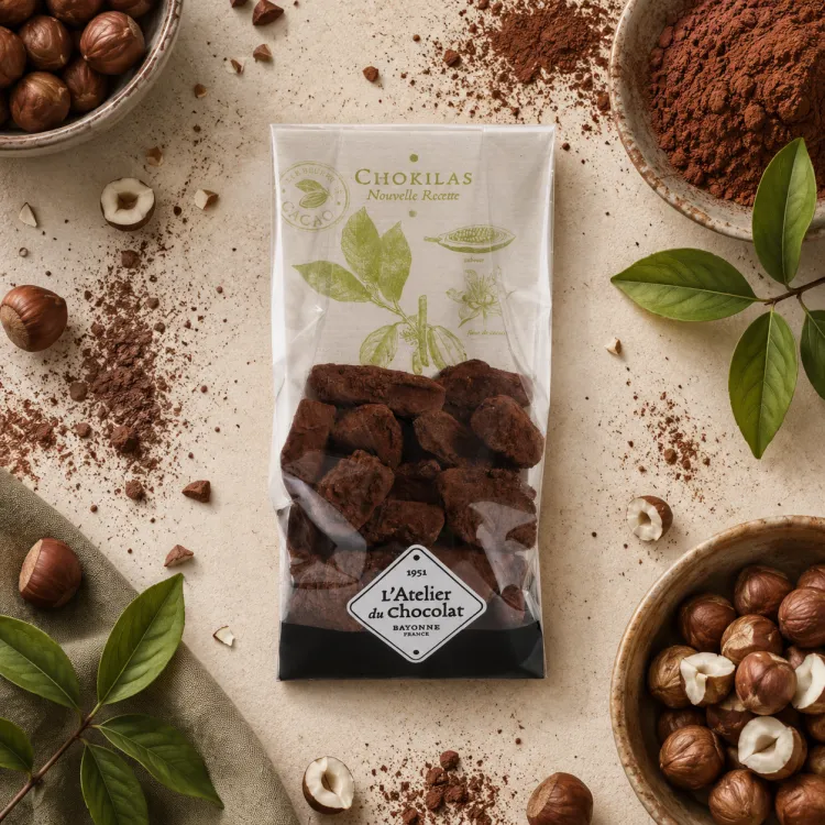 Chokilas Gianduja Noisettes Chocolat Noir